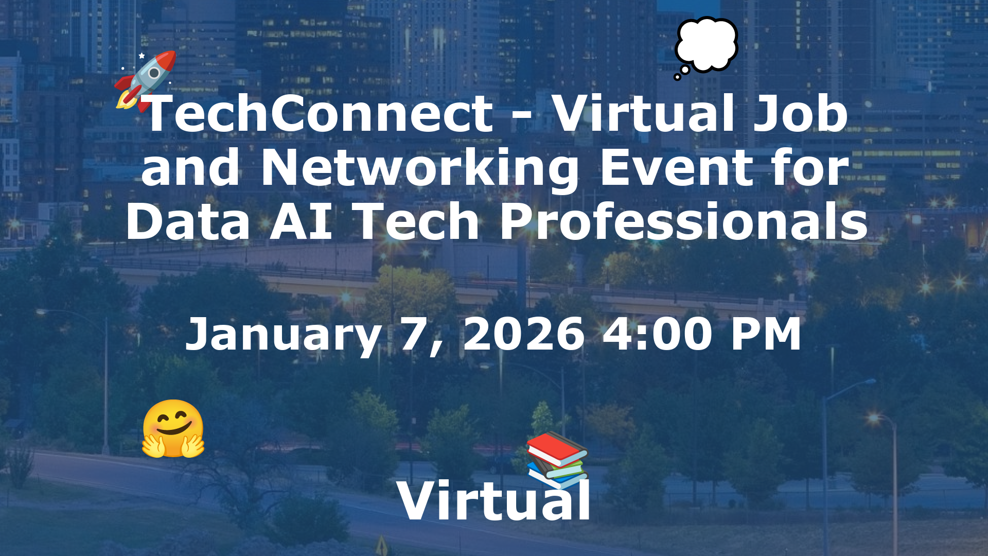 TechConnect - Virtual Job and Networking Event for Data AI Tech Professionals event image